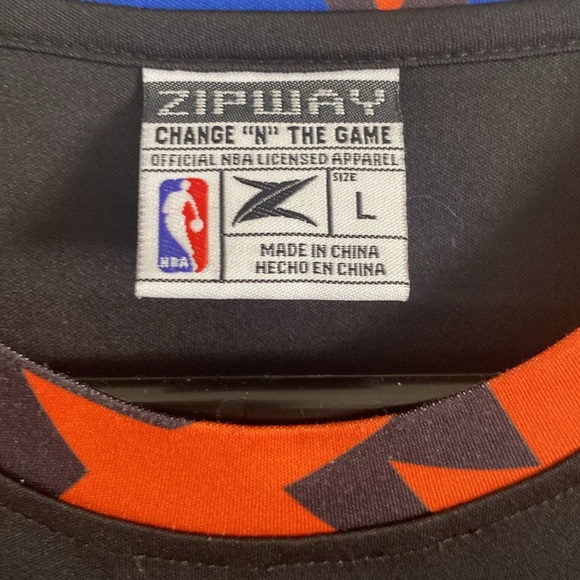 NBA New York Knicks Sleeveless Jersey Shirt by Zipway Size L - Picture 3 of 4